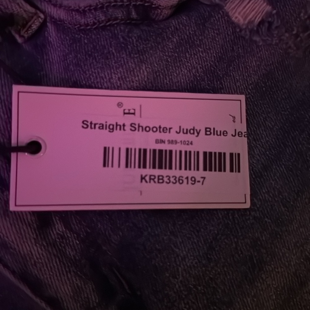 NWT judy blue straight shooter jean size 7/28 - Picture 6 of 7